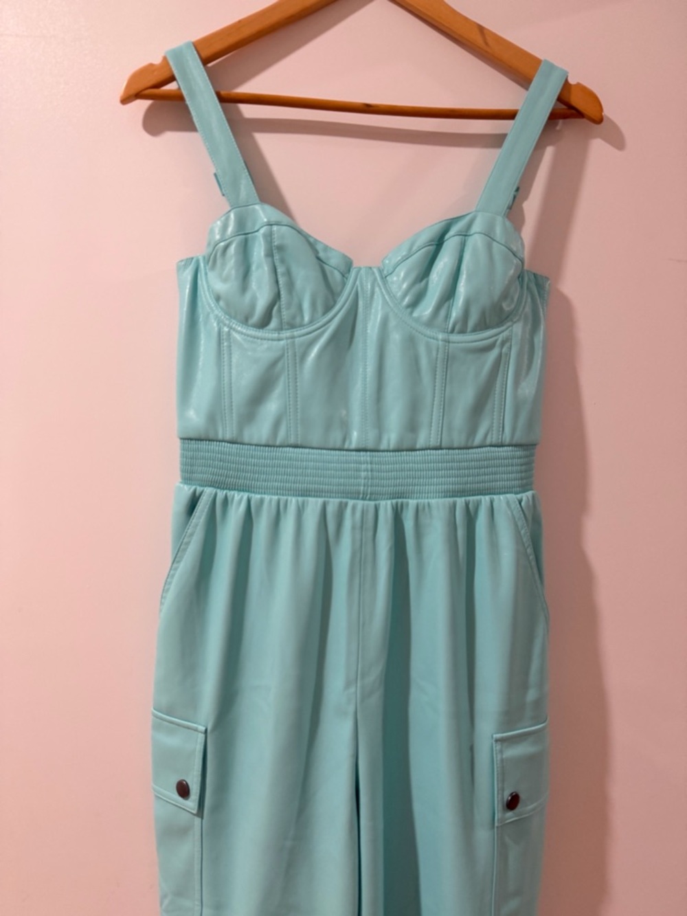 Alice + Olivia Frida Cargo Jumpsuit Size 4 - Picture 4 of 16